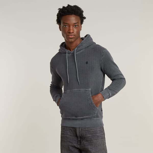 G-star Overdyed Huvtröja Grå M Man