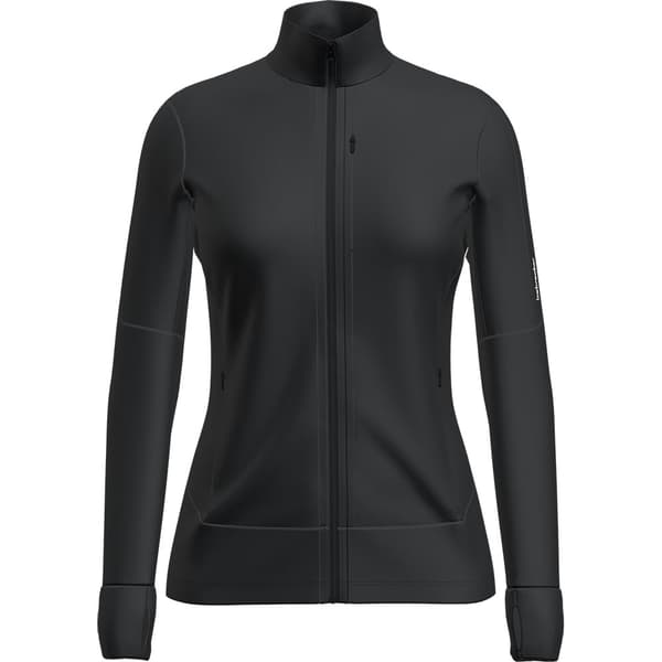 Icebreaker Merino 260 Quantum Iv Kokovetoketjullinen Collegepaita Musta M Nainen