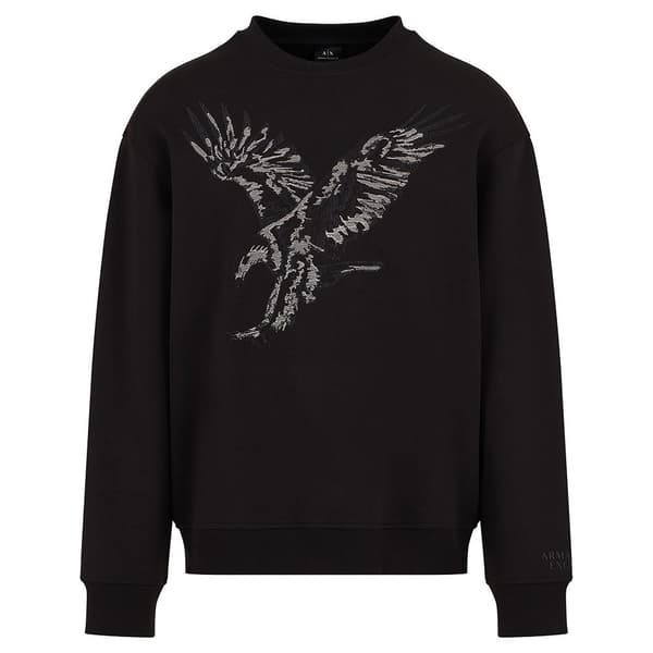 Armani Exchange 6dzmae-zjkbz Sweatshirt Sort L Mand