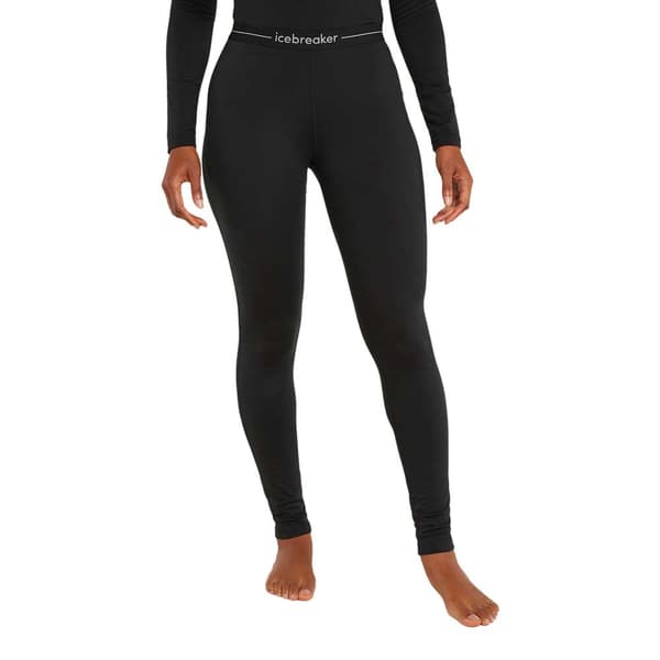 Icebreaker Merino Core Heavyweight Leggings Sort S Kvinde