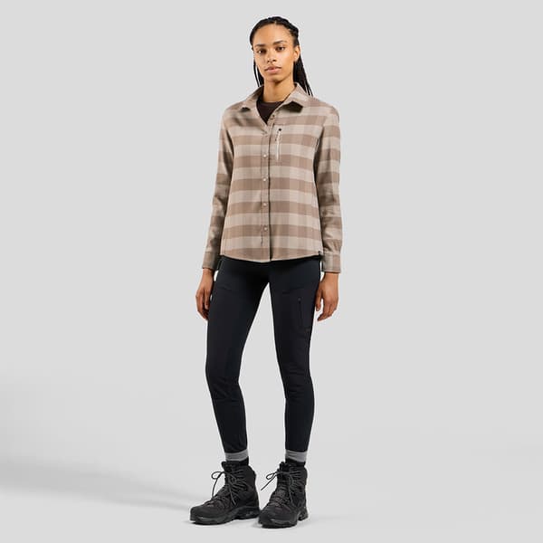 Odlo Essential T-shirt Med Lange ærmer Grå S Kvinde