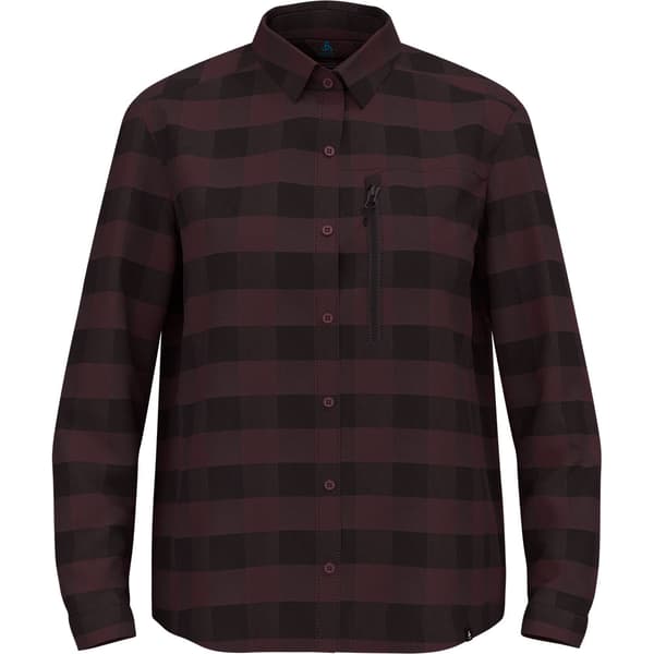Odlo Essential T-shirt Med Lång ärm Brun,Svart L Kvinna