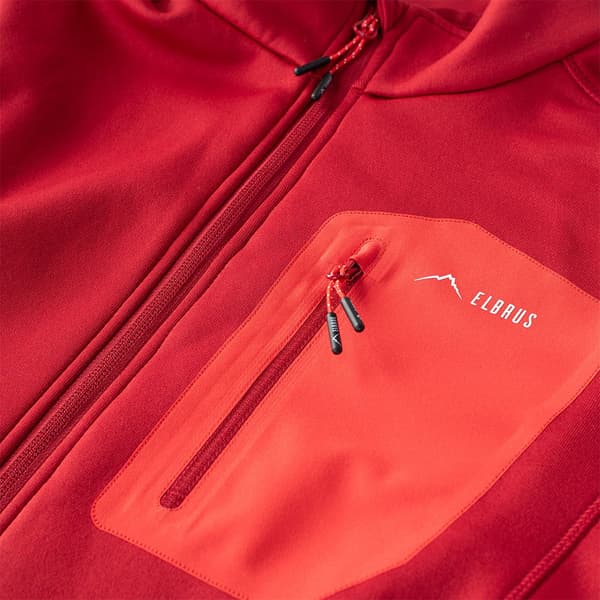 Elbrus Nomi Fleecetec Sweatshirt Med Lynlås Rød L Mand