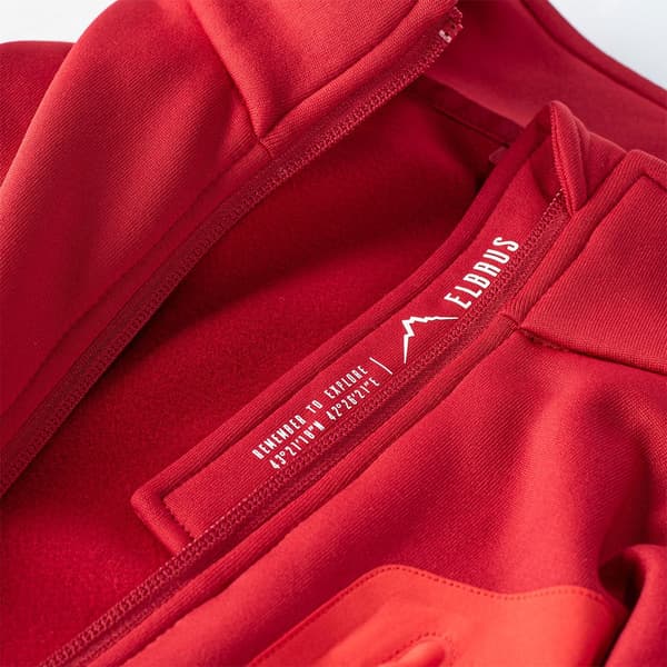 Elbrus Nomi Fleecetec Sweatshirt Med Lynlås Rød L Mand