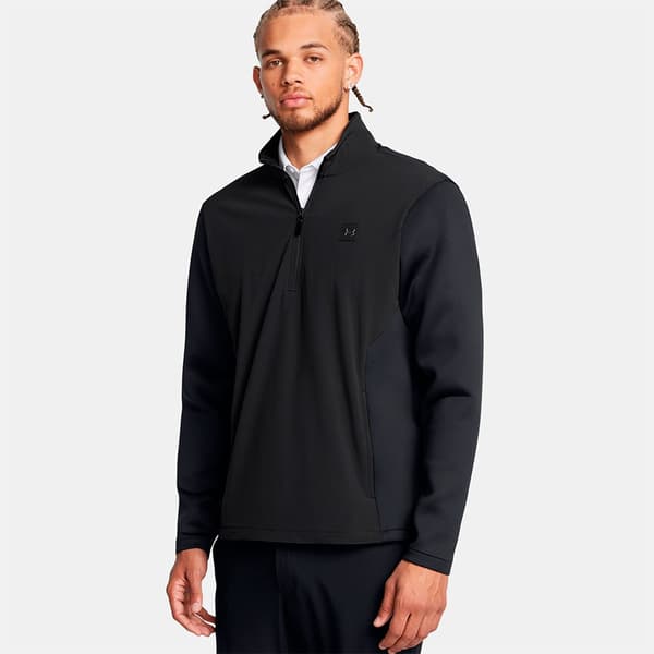 Under Armour Golf Drive Pro Storm Hybrid Halv Lynlås Sweatshirt Sort 2XL