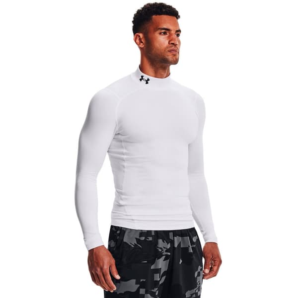 Under Armour Coldgear Armour Comp Mock Pitkähihainen T-paita Valkoinen 2XL / Regular Mies