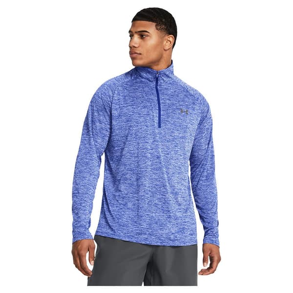 Under Armour Tech™ 2.0 Halv Dragkedja Långärmad T-shirt Blå M / Regular Man