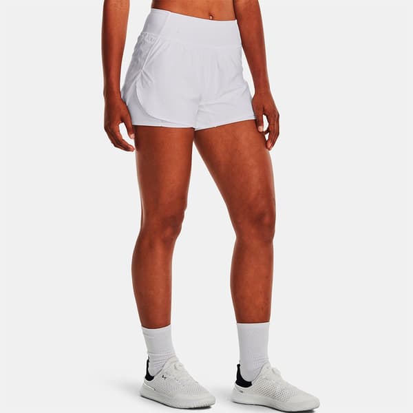 Under Armour Flex Woven 2-in-1 Shortsit Valkoinen S Nainen