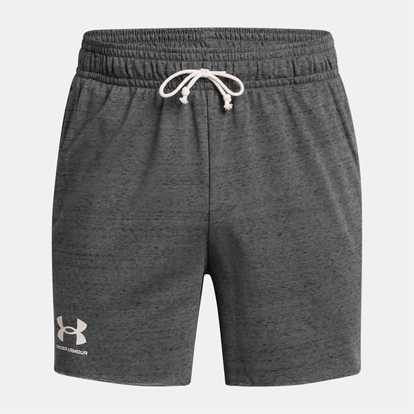 Under Armour Rival Terry 6inch Shortsit Harmaa M Mies