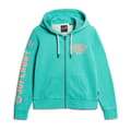 Miniatyrbild 3 av 7: Superdry Super Athletic Graphic Sweatshirt Med Dragkedja Grönt S Kvinna