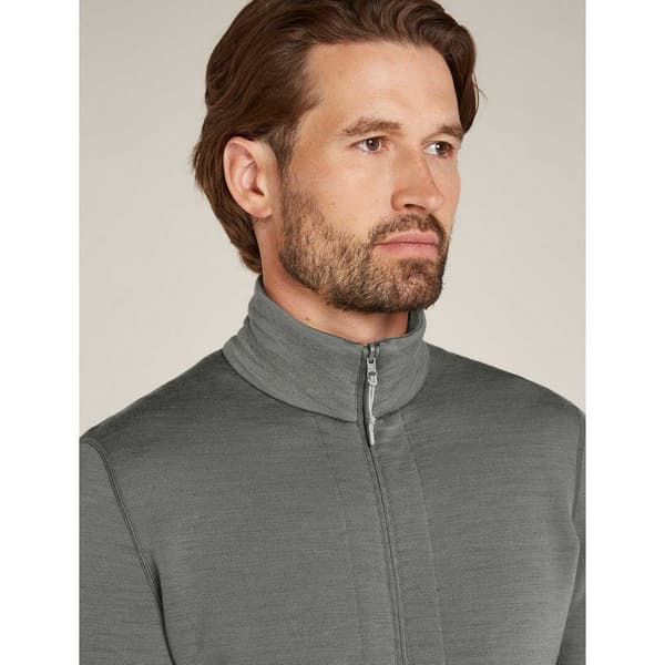 Icebreaker Merino 400 Realfleece Descender Kokovetoketjullinen Collegepaita  M Mies
