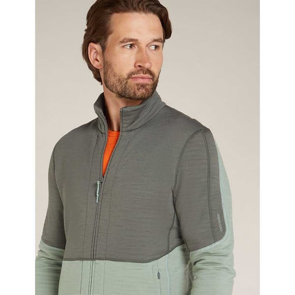 Icebreaker Merino 400 Realfleece Descender Kokovetoketjullinen Collegepaita  M Mies