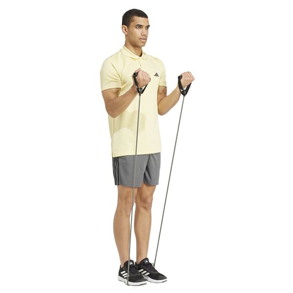 Adidas Train Essentials Piqué 3 Stripes Shorts Grå S / Regular Man