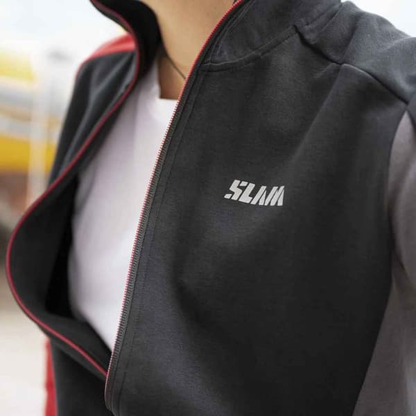 Slam Deck Zip Sweat Kokovetoketjullinen Collegepaita Musta XS Nainen