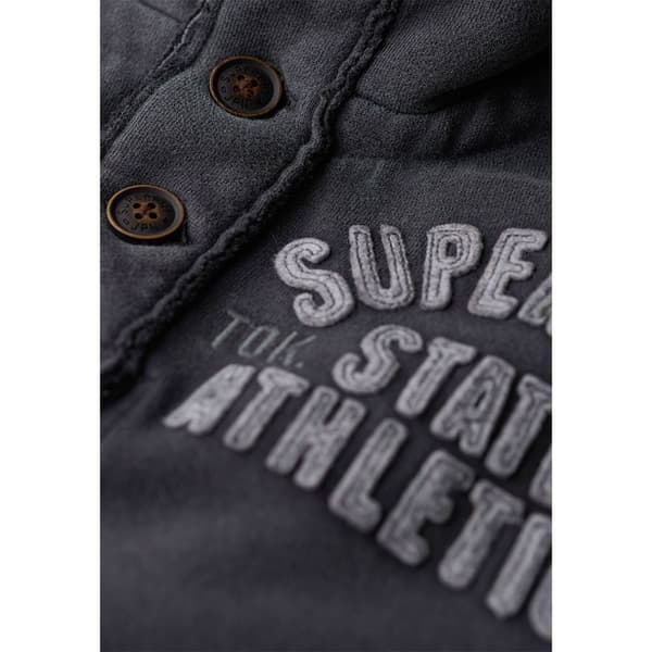 Superdry Vintage Athletic Henley Tröja Grå XL Man