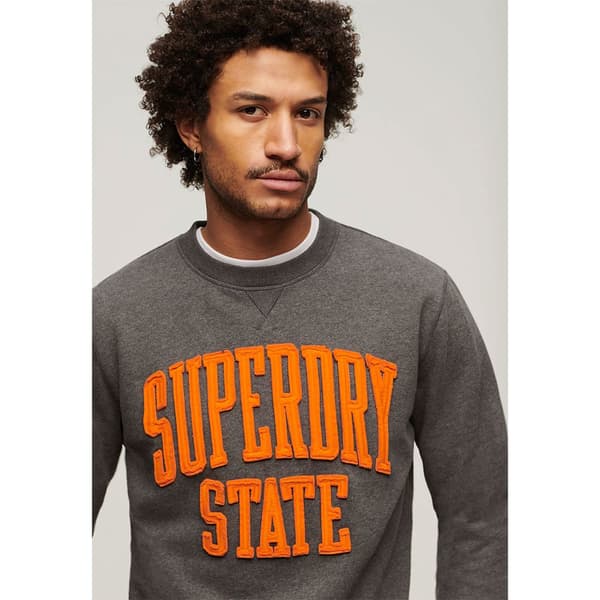 Superdry Vintage Athletic Tröja Grå L Man