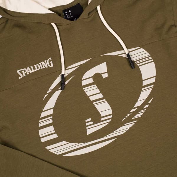 Spalding Fast Tröja Med Huva Grönt S Man