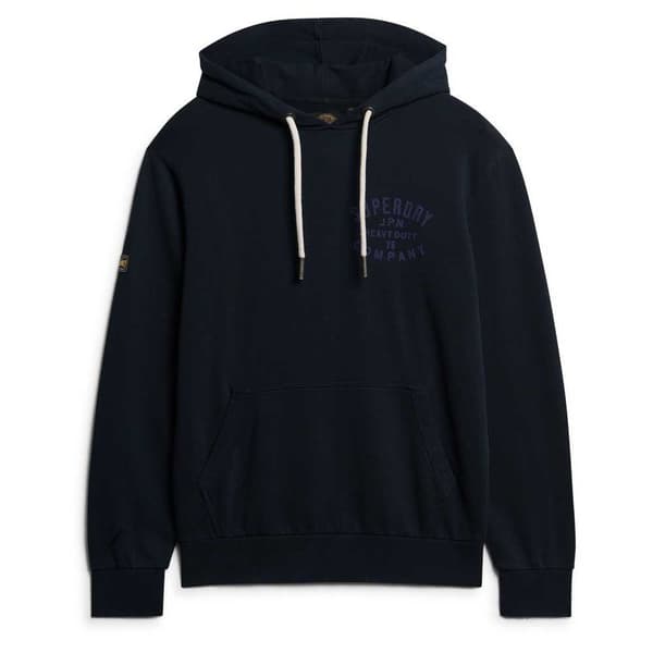 Superdry Machined Goods Workwear Huvtröja Blå 2XL Man