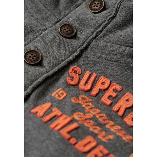 Superdry Vintage Athletic Henley Sweatshirt Grå XL Mand