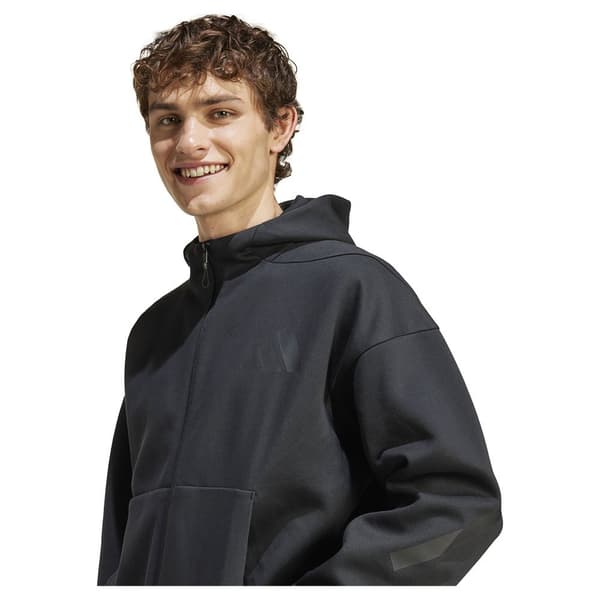 Adidas New Z.n.e Sweatshirt Med Dragkedja Svart L / Regular Man