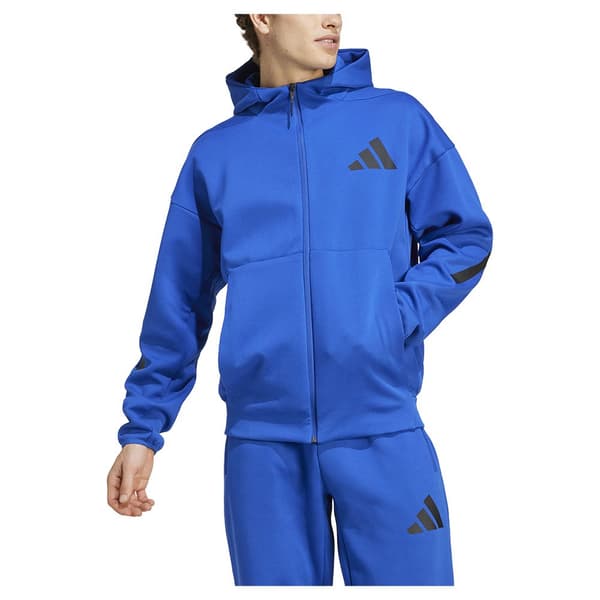 Adidas New Z.n.e Sweatshirt Med Dragkedja Blå L / Regular Man