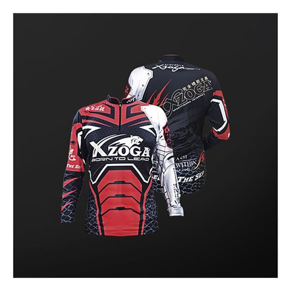 Xzoga Mf Sport 2021 Zip T-shirt Med Lange ærmer Rød L Mand