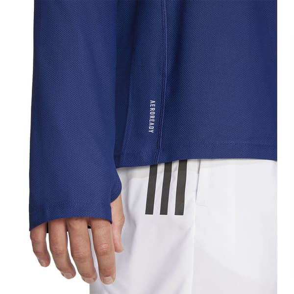 Adidas Own The Run T-shirt Med Lange ærmer Blå S / Regular Mand