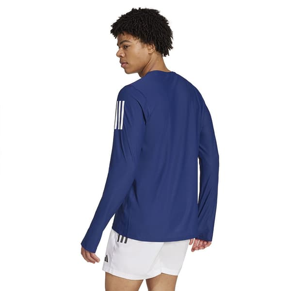 Adidas Own The Run T-shirt Med Lange ærmer Blå S / Regular Mand