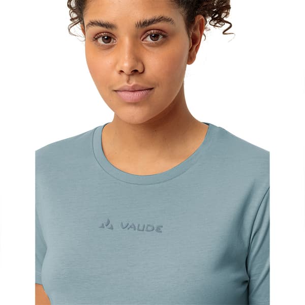 Vaude Logo Ii T-shirt Med Korta ärmar Blå 44 Kvinna