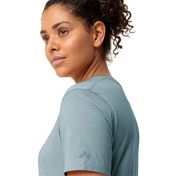 Vaude Logo Ii T-shirt Med Korta ärmar Blå 44 Kvinna