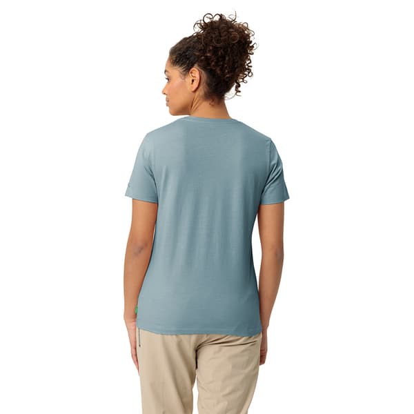 Vaude Logo Ii T-shirt Med Korta ärmar Blå 44 Kvinna