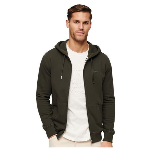 Superdry Essential Logo Ub Sweatshirt Med Dragkedja Grönt 2XL Man