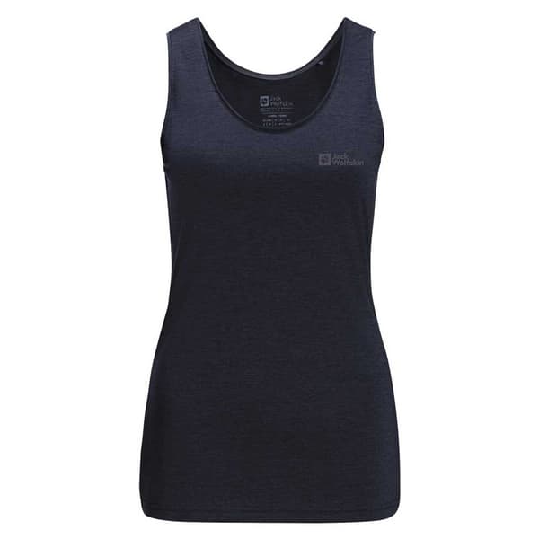 Jack Wolfskin Crosstrail ärmlös T-shirt Blå L Kvinna