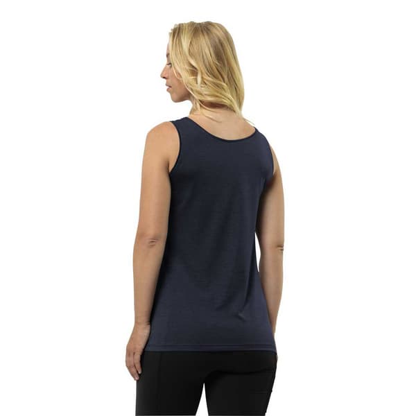 Jack Wolfskin Crosstrail ärmlös T-shirt Blå L Kvinna