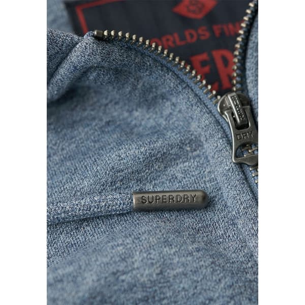 Superdry Essential Logo Sweatshirt Med Dragkedja Blå M Man
