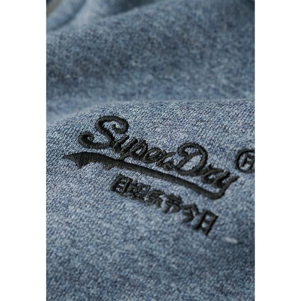 Superdry Essential Logo Sweatshirt Med Dragkedja Blå M Man