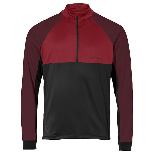 Vaude Bike Qimsa Halv Lynlås Langærmet T-shirt Lilla 2XL Mand