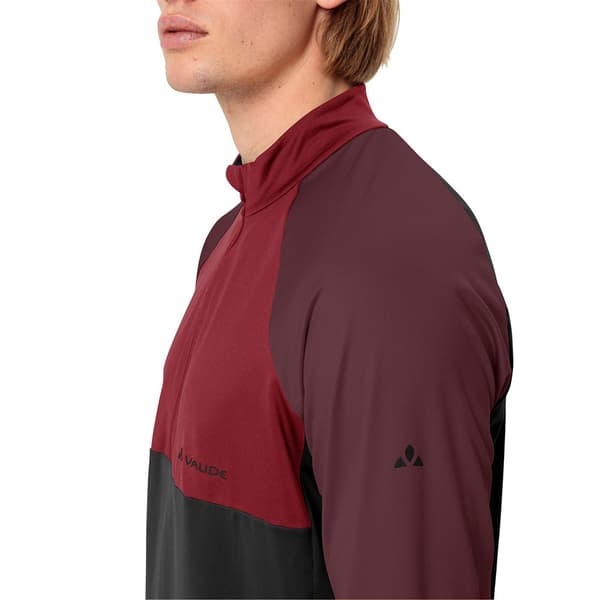 Vaude Bike Qimsa Halv Lynlås Langærmet T-shirt Lilla 2XL Mand