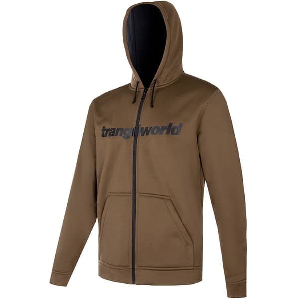 Trangoworld Ripon Sweatshirt Med Dragkedja Brun S Man