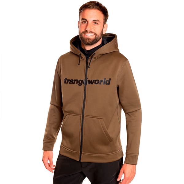 Trangoworld Ripon Sweatshirt Med Dragkedja Brun S Man