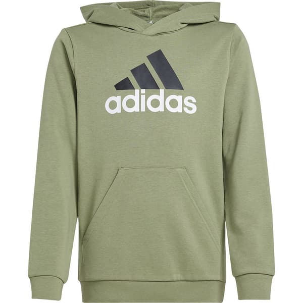 Adidas Essentials Two Colored Big Logo Cotton Hættetrøje Grøn 15-16 Years Dreng