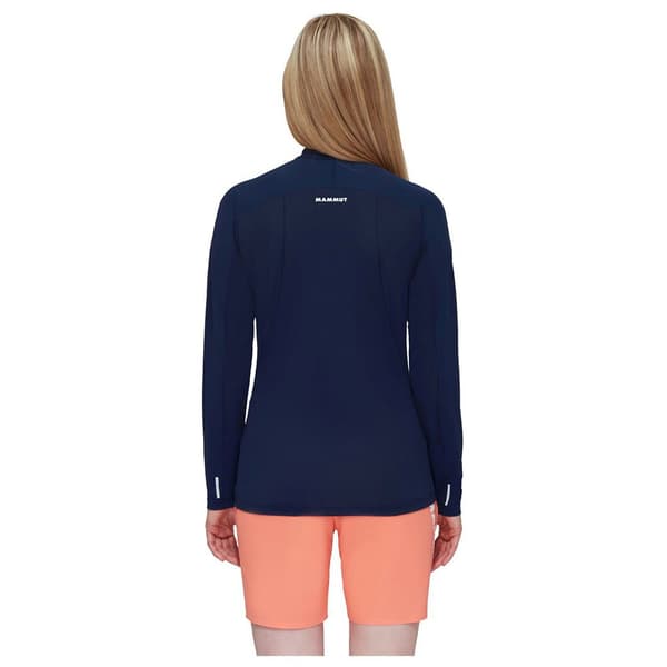 Mammut Aenergy Fl Zip Pitkähihainen T-paita Sininen XL Nainen