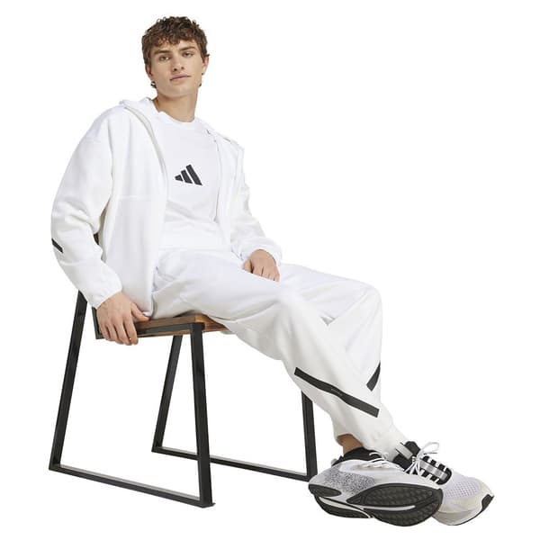 Adidas New Z.n.e Sweatshirt Med Lynlås Hvid M / Regular Mand