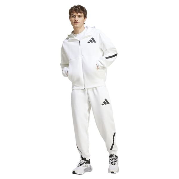 Adidas New Z.n.e Sweatshirt Med Lynlås Hvid M / Regular Mand