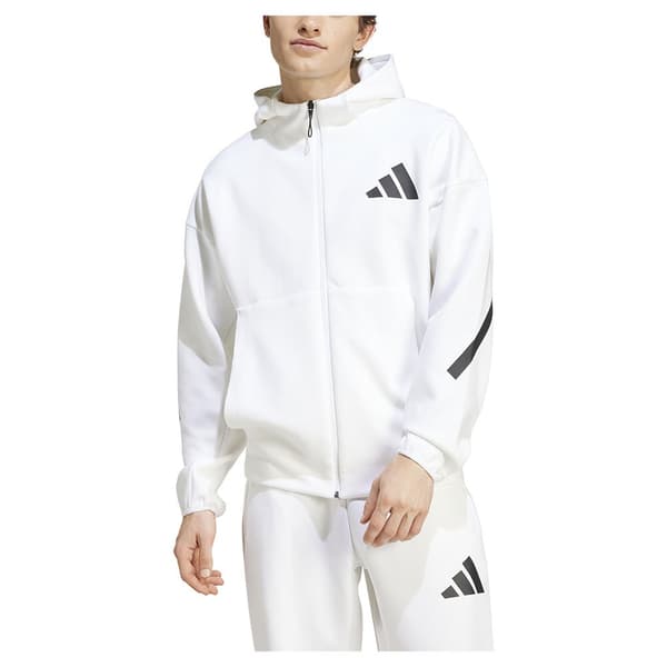 Adidas New Z.n.e Sweatshirt Med Lynlås Hvid M / Regular Mand