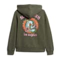 Miniatyrbild 4 av 8: Superdry Tattoo Rhinestone Sweatshirt Med Dragkedja Grönt M Kvinna