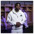 Miniatyrbild 9 av 10: Adidas New Z.n.e Sweatshirt Med Dragkedja Vit S / Regular Man