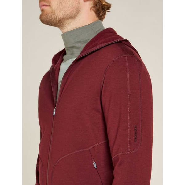 Icebreaker Merino 560 Realfleece Elemental Ii Kokovetoketjullinen Collegepaita Punainen XL Mies