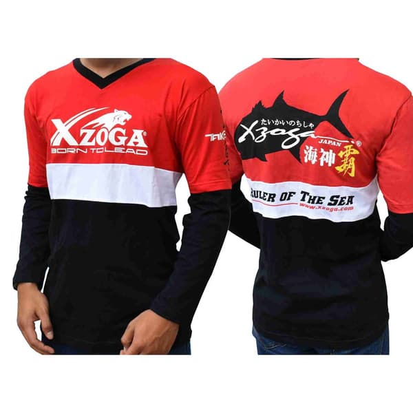 Xzoga V Neck Ct3 T-shirt Med Lång ärm Röd M Man