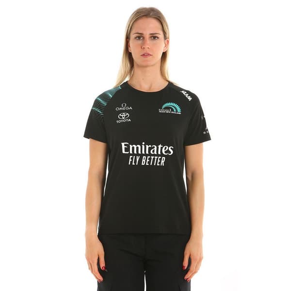 Slam Etnz Deck T-shirt Med Korta ärmar Svart XL Kvinna